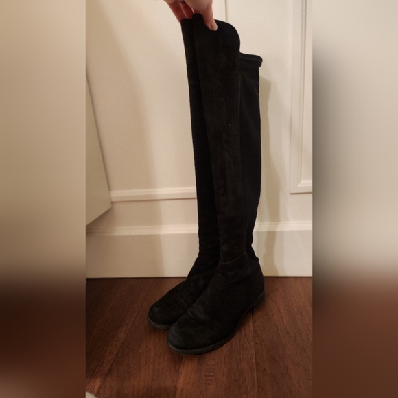 Stuart Weitzman 5050 Suede Knee Boots - Picture 9 of 11